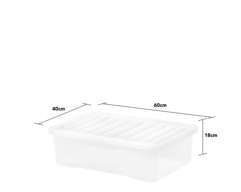 Wham 32 Litre Crystal Box & Lid Clear Wham 32 Litre Crystal Box & Lid Clear
